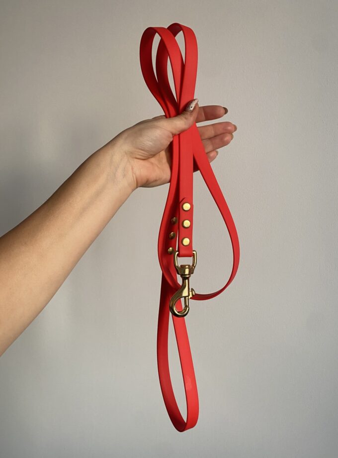 Smycz Miejska Czerwony (13/16/20mm)