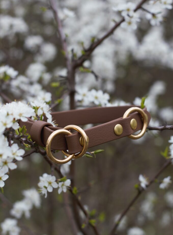 Obroża Półzaciskowa Brąz