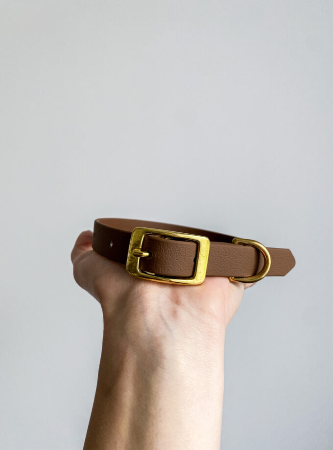 Obroża Na Sprzączkę Brąz (16/20/25mm)