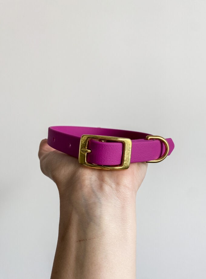 Obroża Na Sprzączkę Fuksja (16/20/25mm)